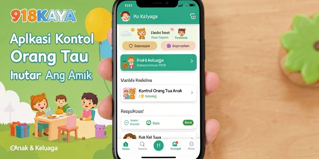 Tampilan antarmuka 918KAYA yang ramah pengguna untuk kontrol orang tua.