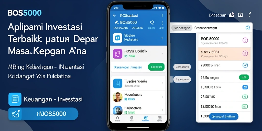 Tampilan antarmuka aplikasi BOS5000 yang modern dan fungsional.