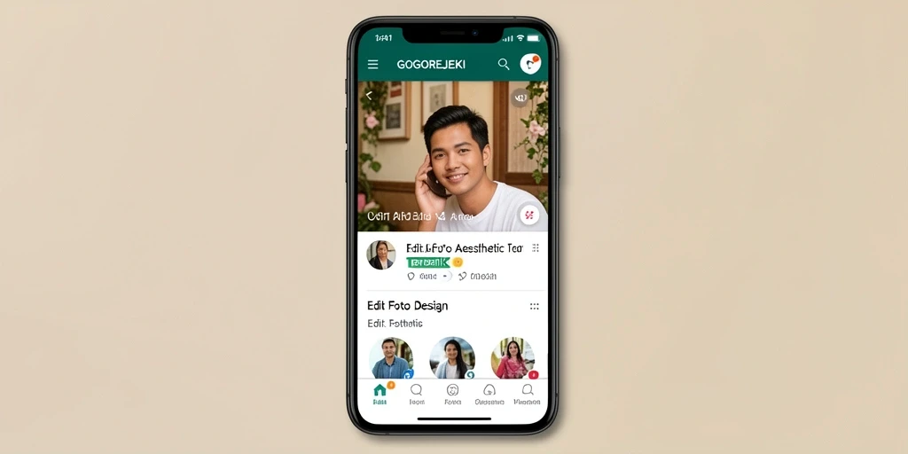 Antarmuka aplikasi GOGOREJEKI yang menawan dan user-friendly.