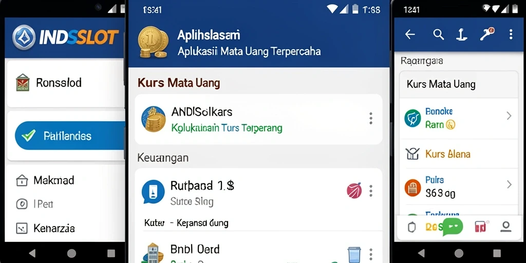 Tampilan antarmuka aplikasi INDSLOT yang informatif dan mudah digunakan.