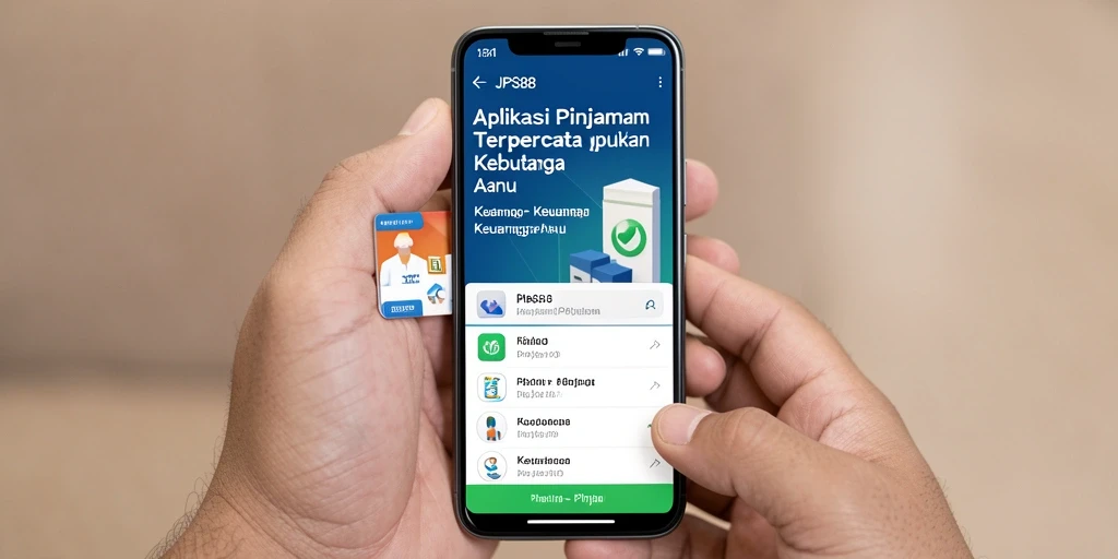 Antarmuka JPS88 yang ramah pengguna dan mudah diakses untuk pengajuan pinjaman.