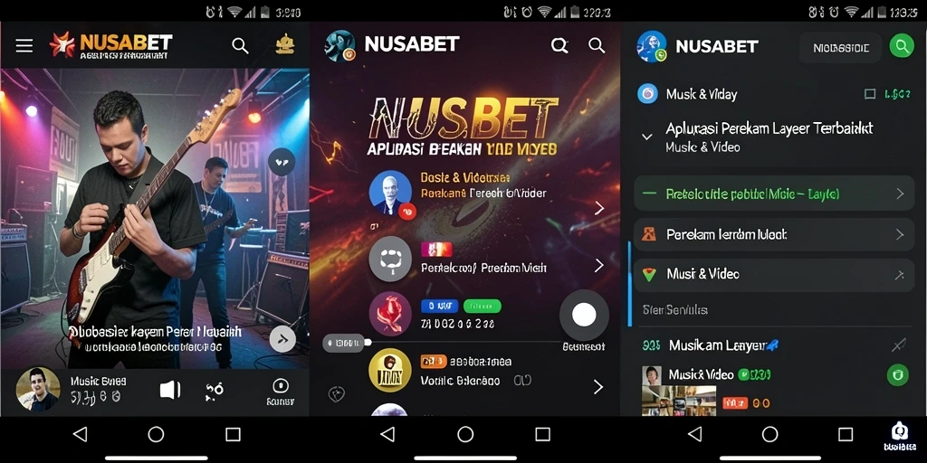Tampilan antarmuka NUSABET yang intuitif dan mudah digunakan.